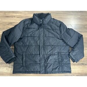 Andrew Marc Men's Quilted Puffer Jacket Black XLarge‎